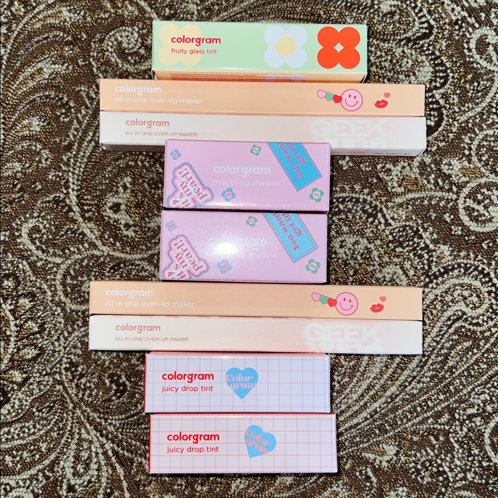 NEW Colorgram Makeup Bundle 9 Pieces Eyes and Lips